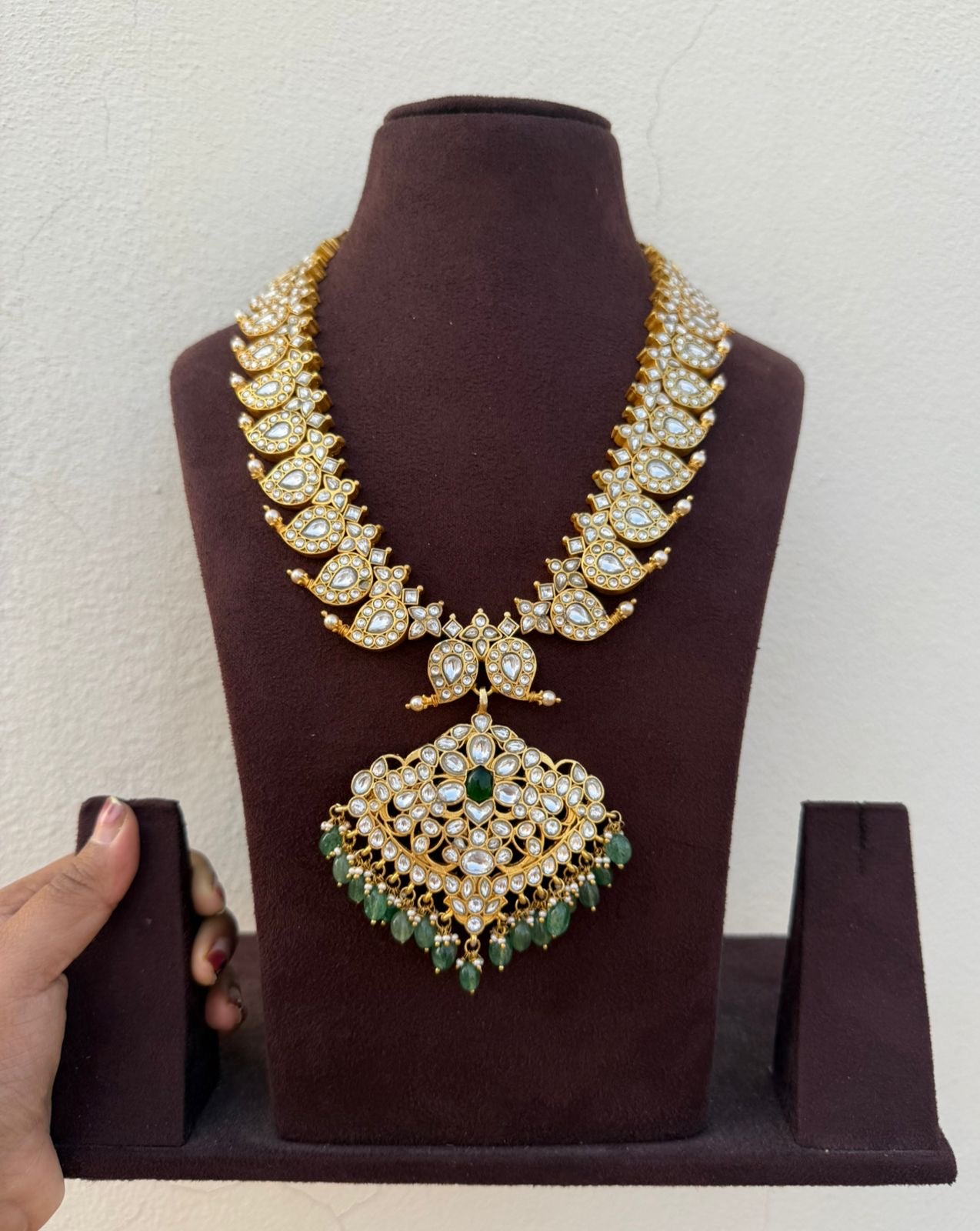 2 in 1 mango real kundan jadau necklace 6