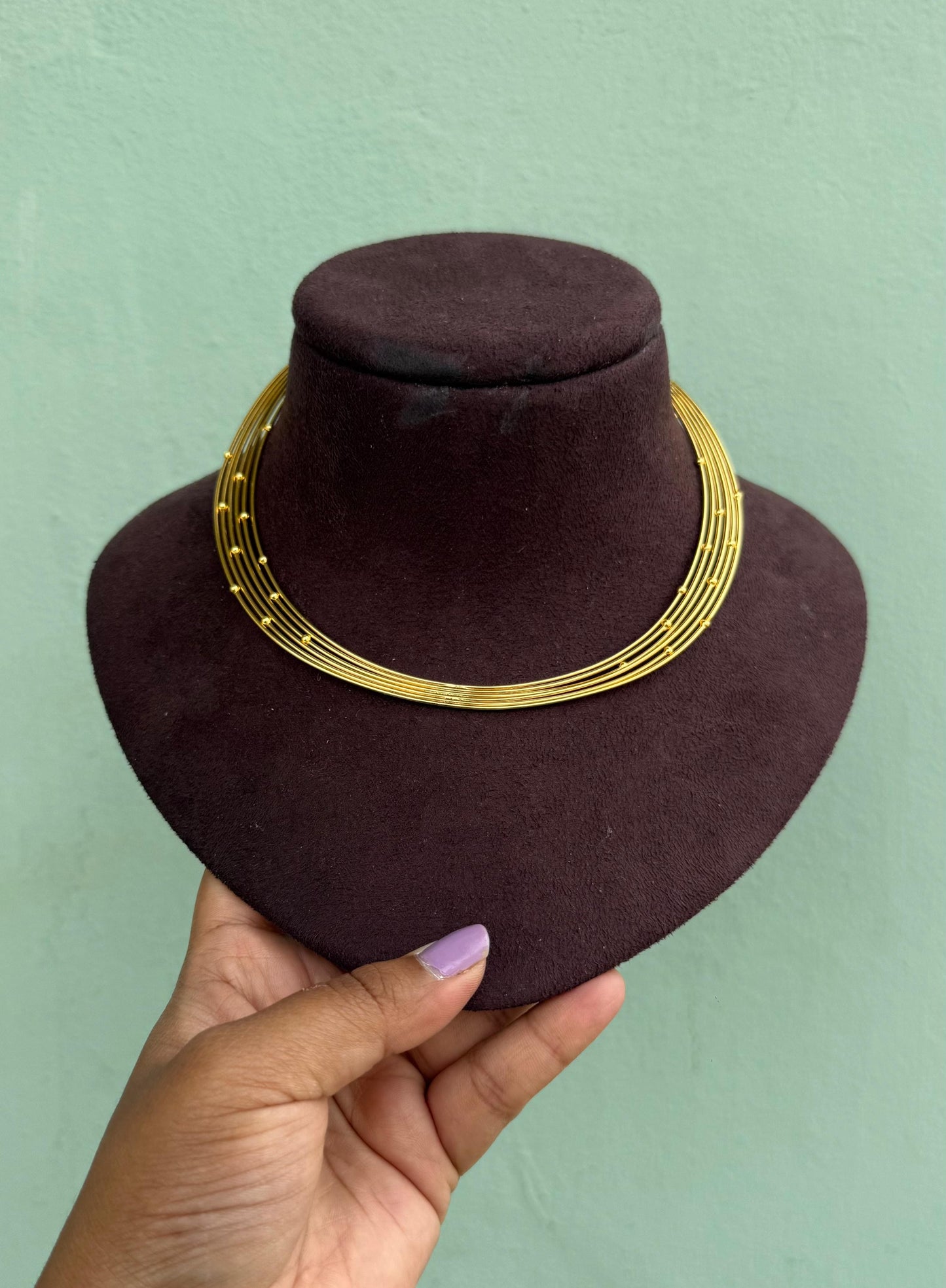 Six layered italian stylish hasli / necklace