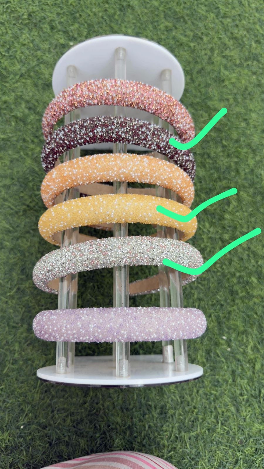 Three colour hairbands