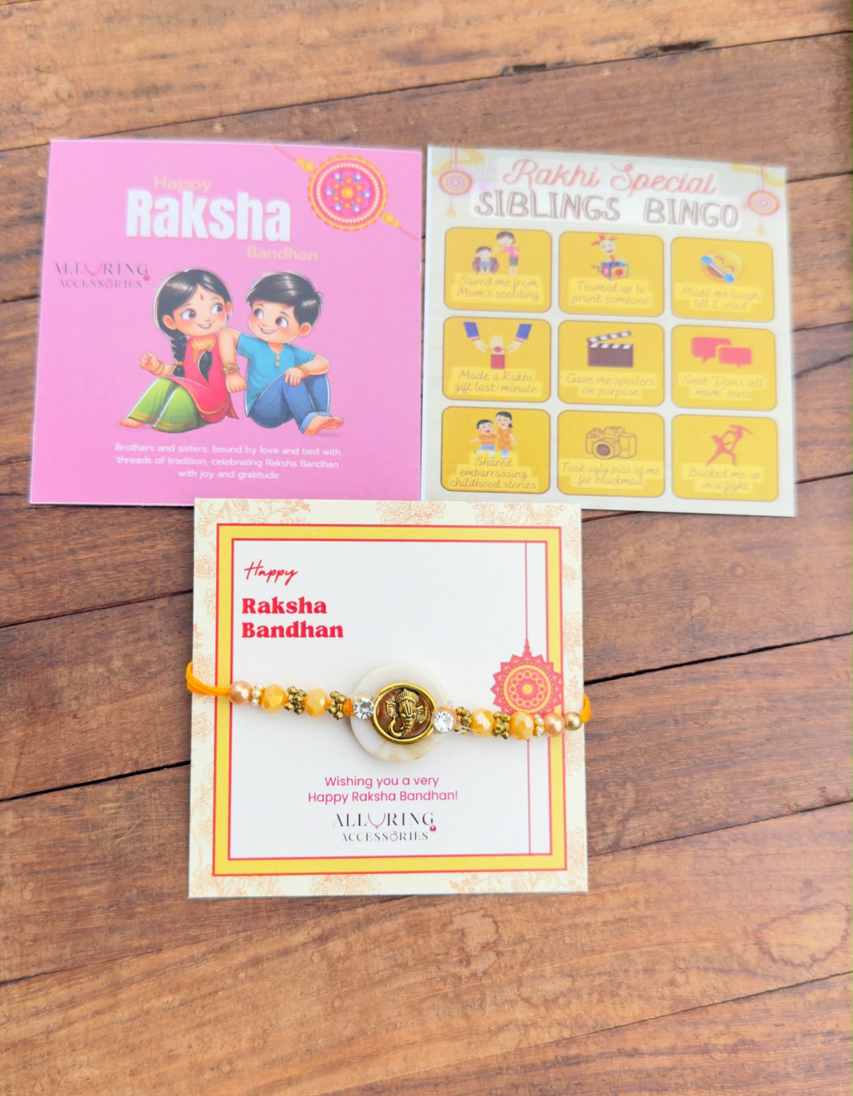 Ceramic round ganesh Rakhi