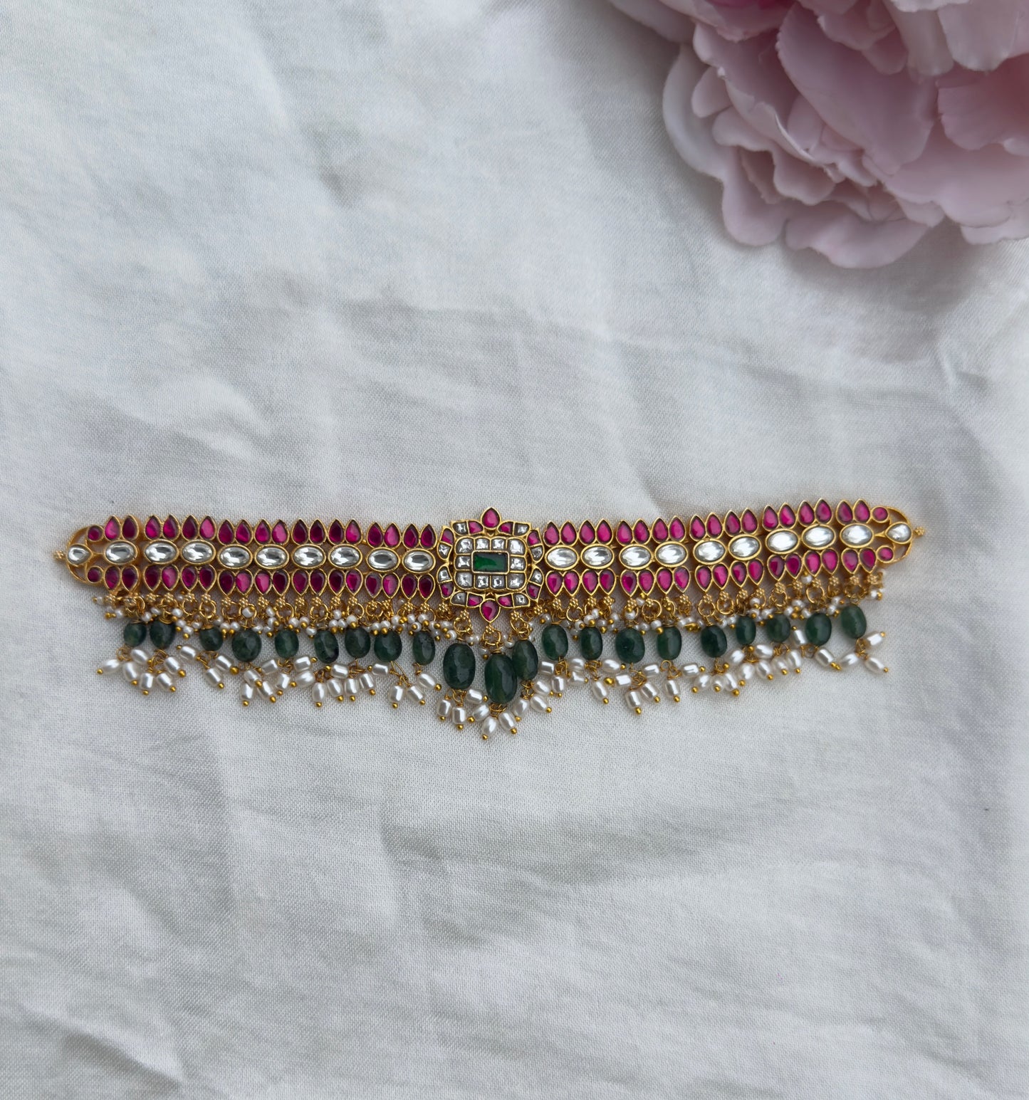 Real kundan stylish designer choker design2