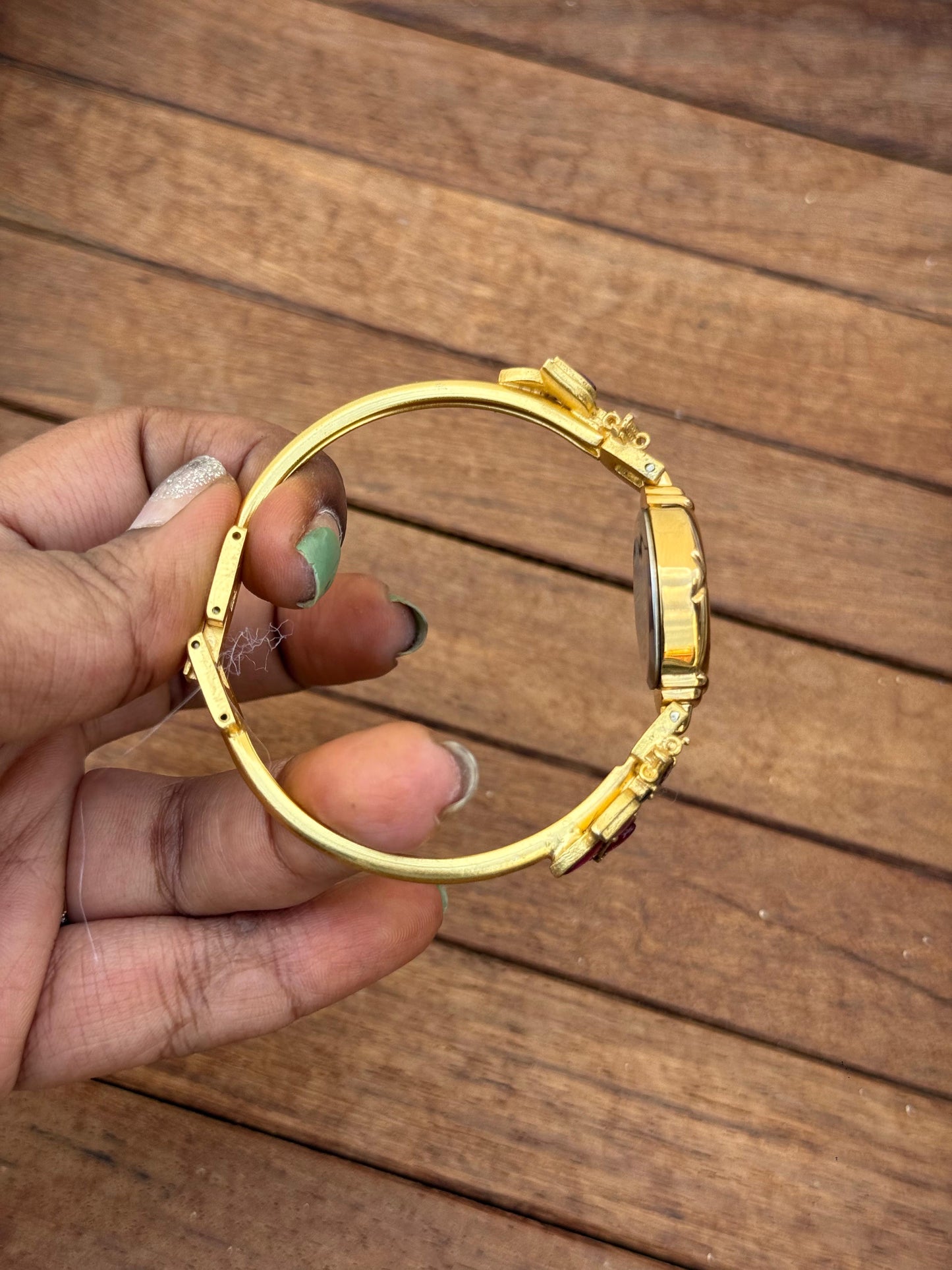 Real kundan kada style watch