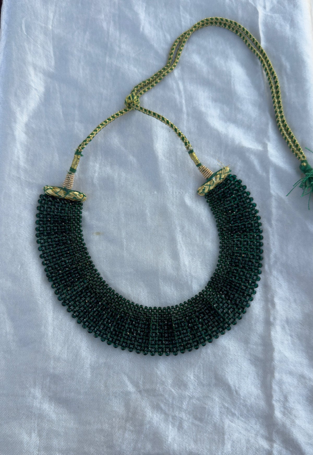 Trending mesh crystal necklace