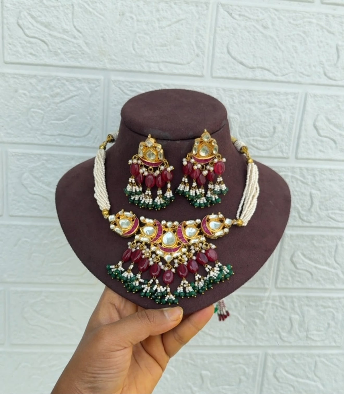 Suma wearings ahmedabadi choker with earrings