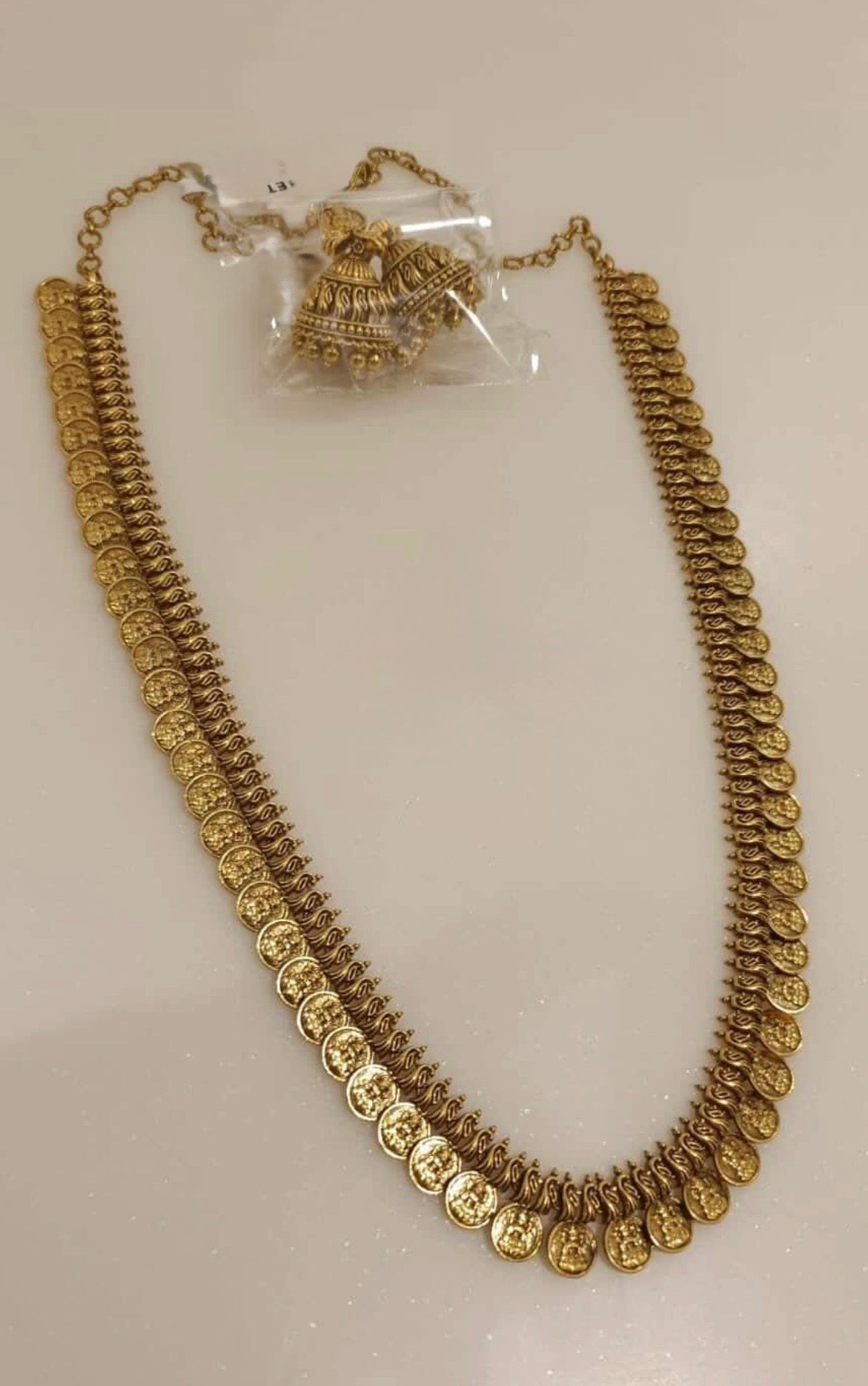 Lakshmi kasu long with jhumkas 1600