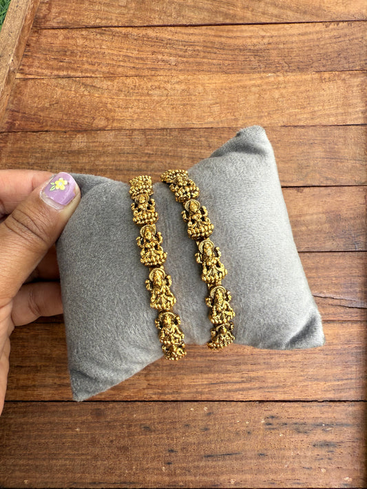 Full of Lakshmi devi sleek bangles design 5