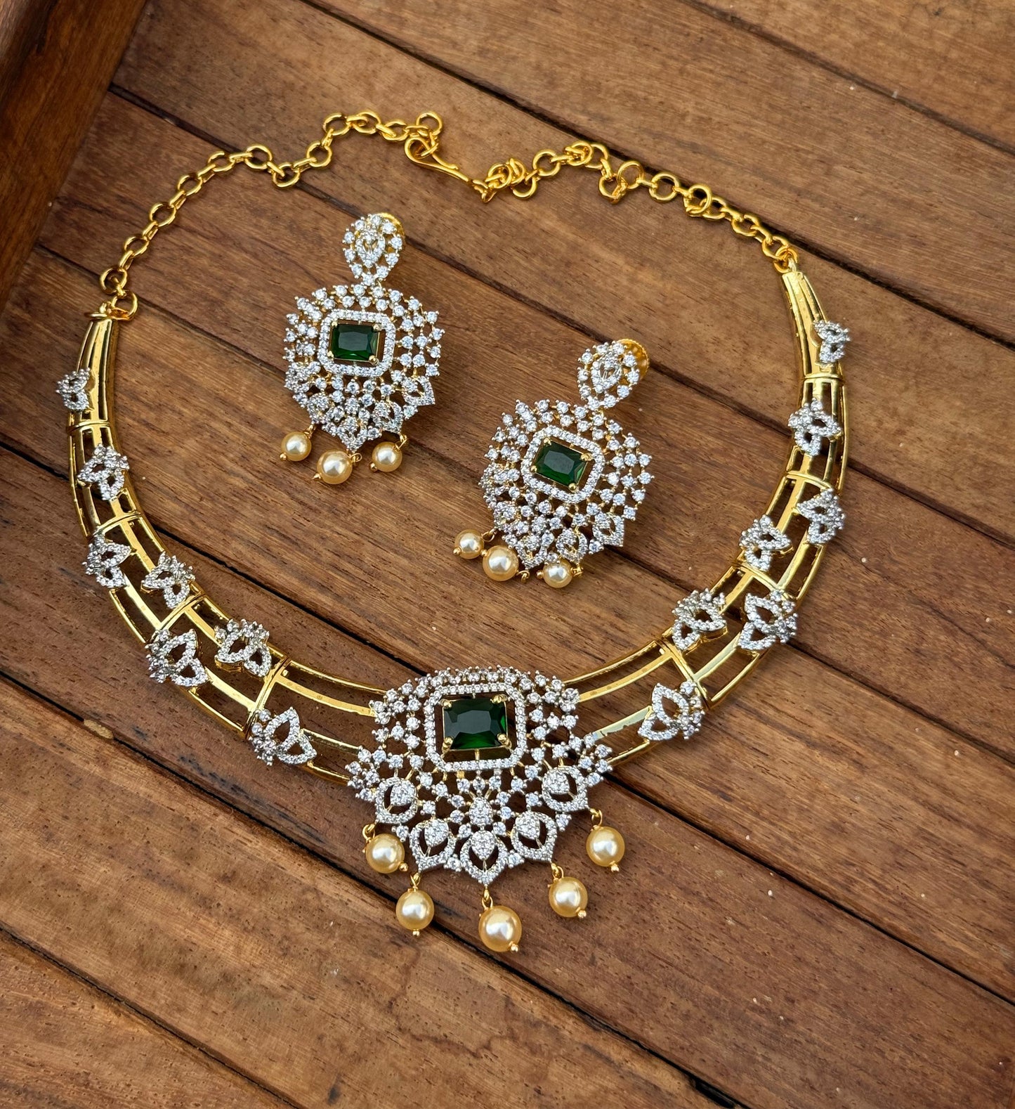 Kante butterfly embossed Diamond finish necklace