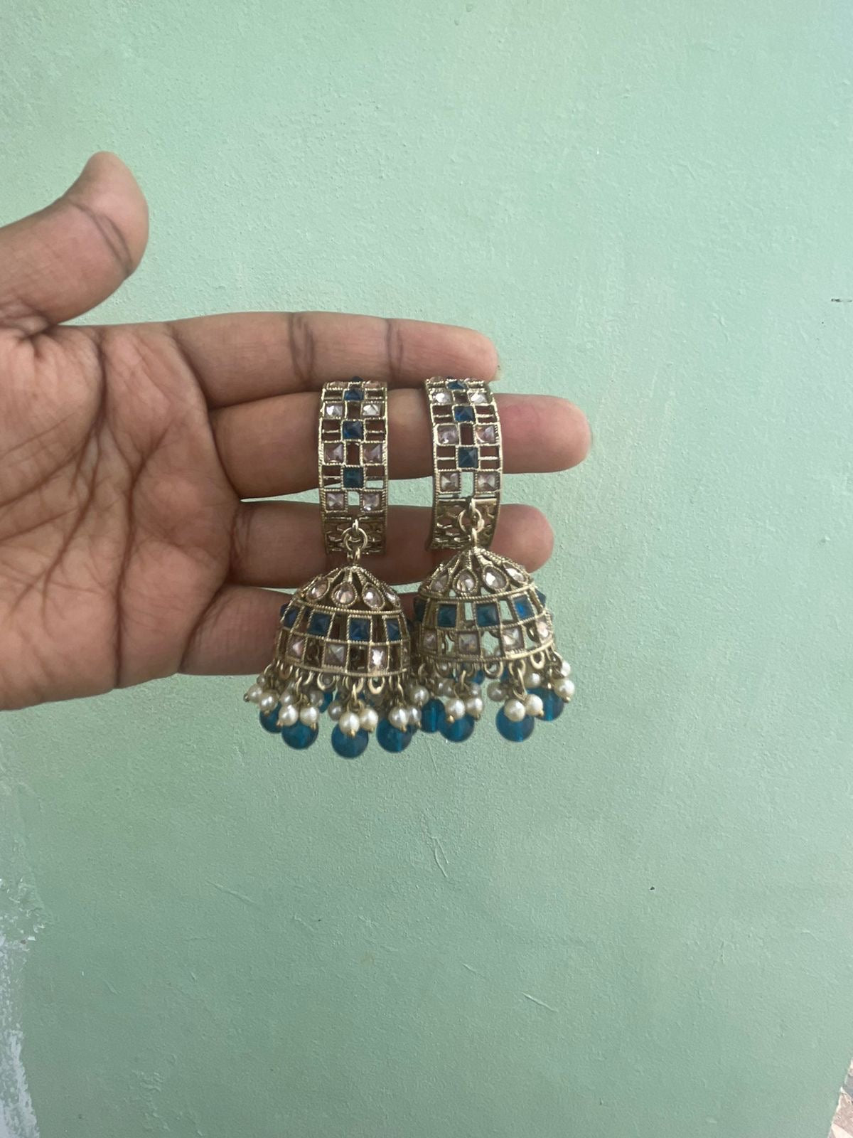 Ad finish hoop traditional jhumkas - Alluring Accessories