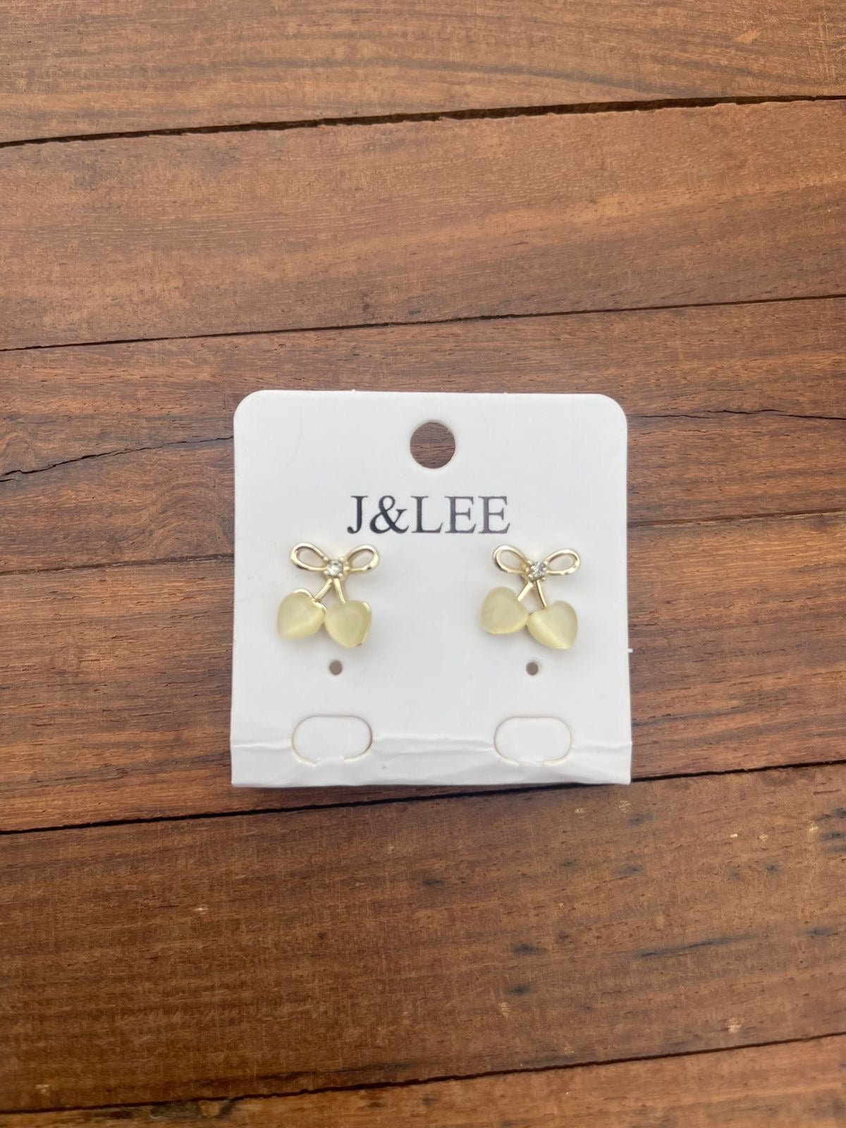 Bow Cherry heart western earrings - Alluring Accessories