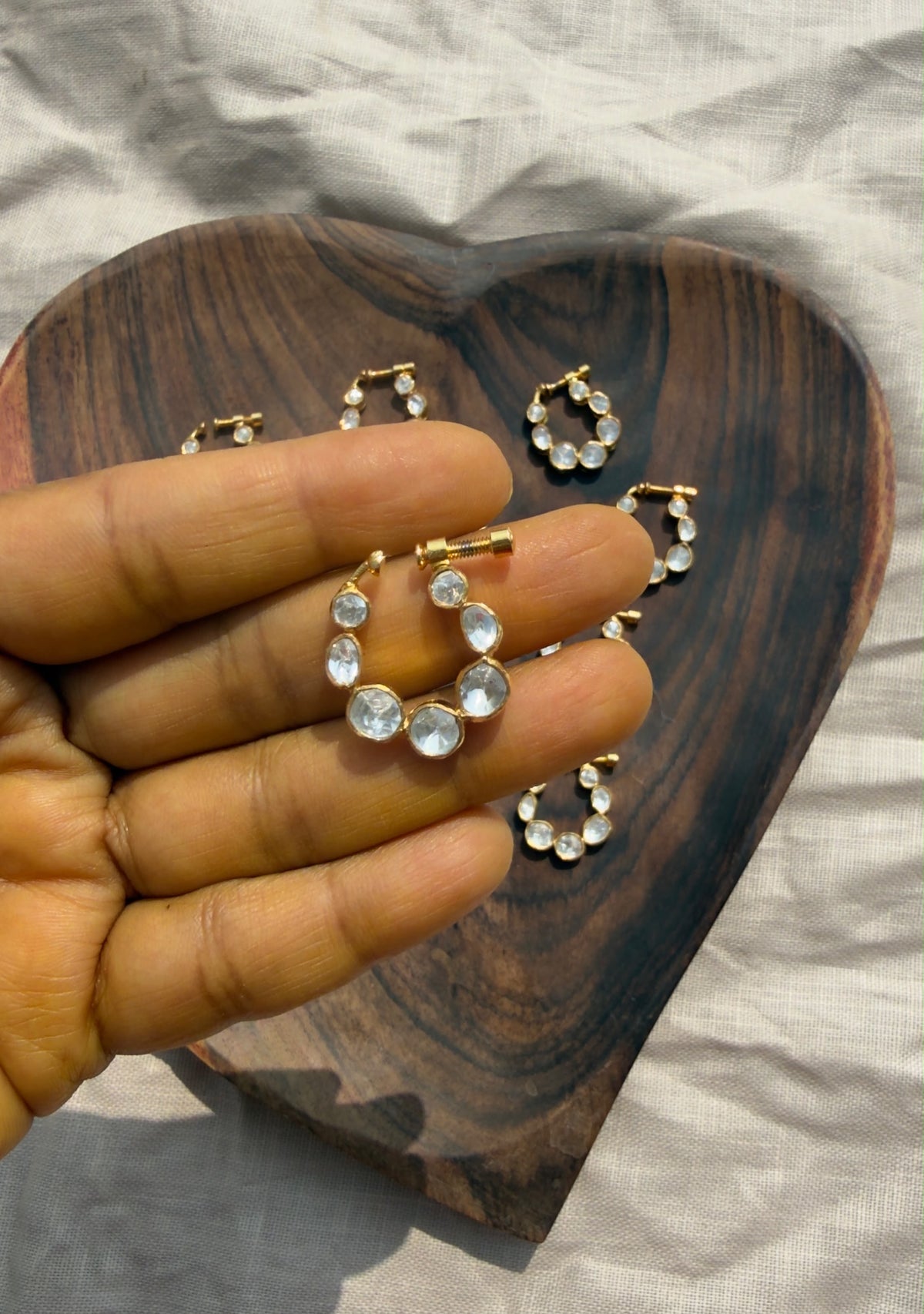 Moissanite white premium nosepin