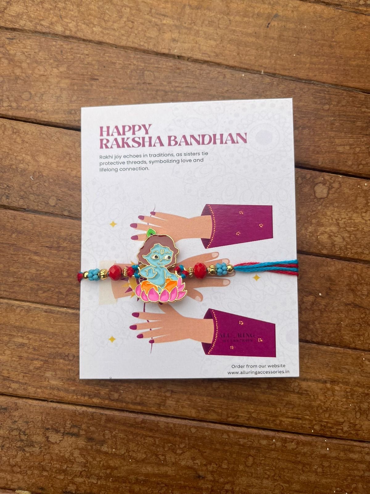 Kids Rakhi Combo(lord Krishna design 2) - Alluring Accessories