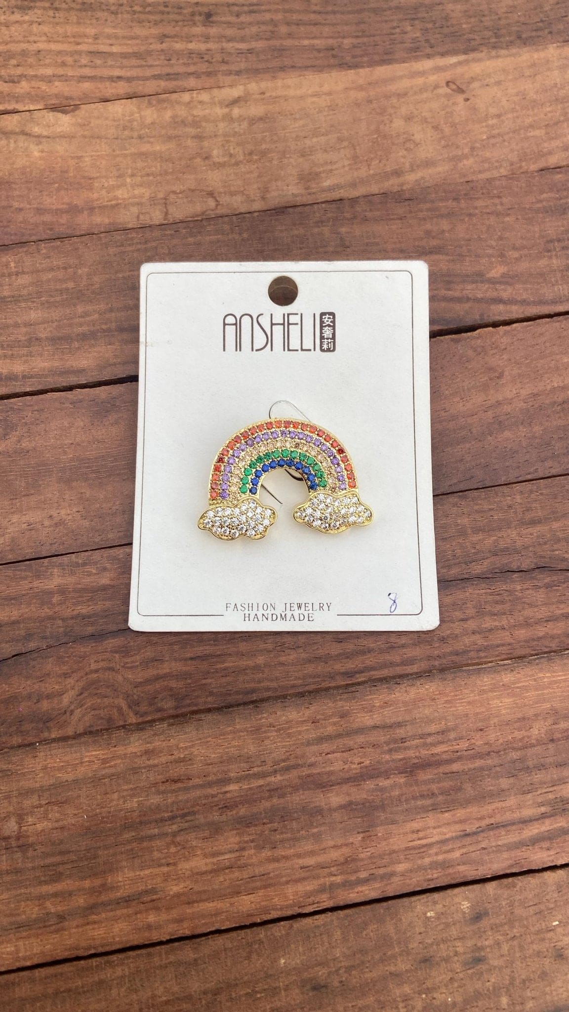 Sterling silver rainbow brooch - Alluring Accessories
