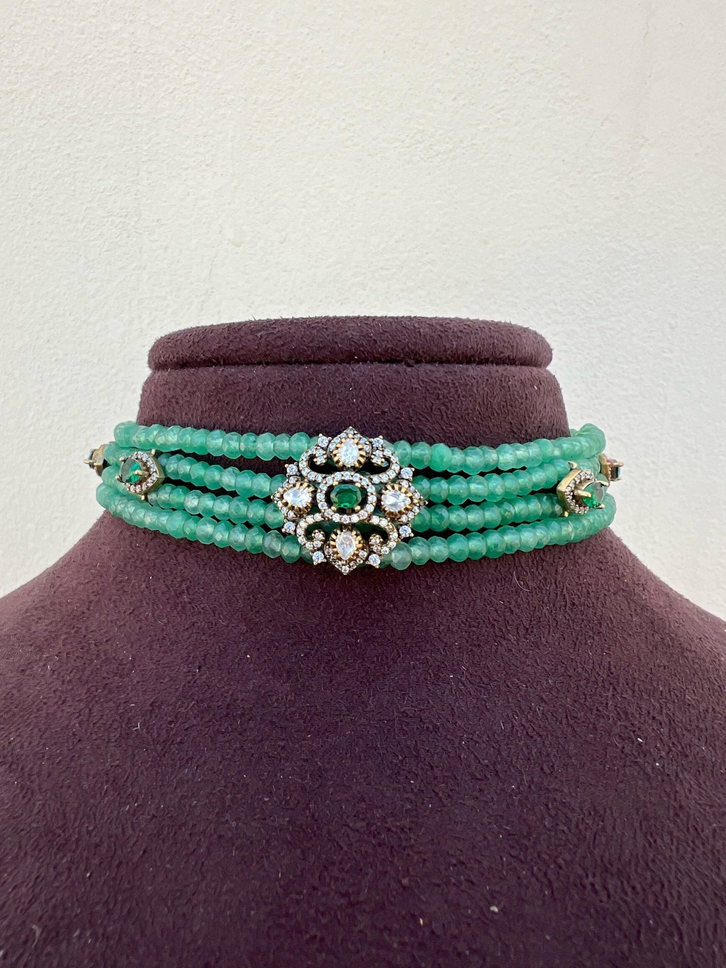 Stylish Affordable moissanite victorian choker design2 - Alluring Accessories