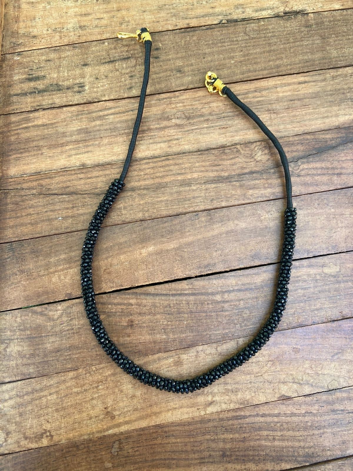 Stylish Diamond black beads thread - Alluring Accessories