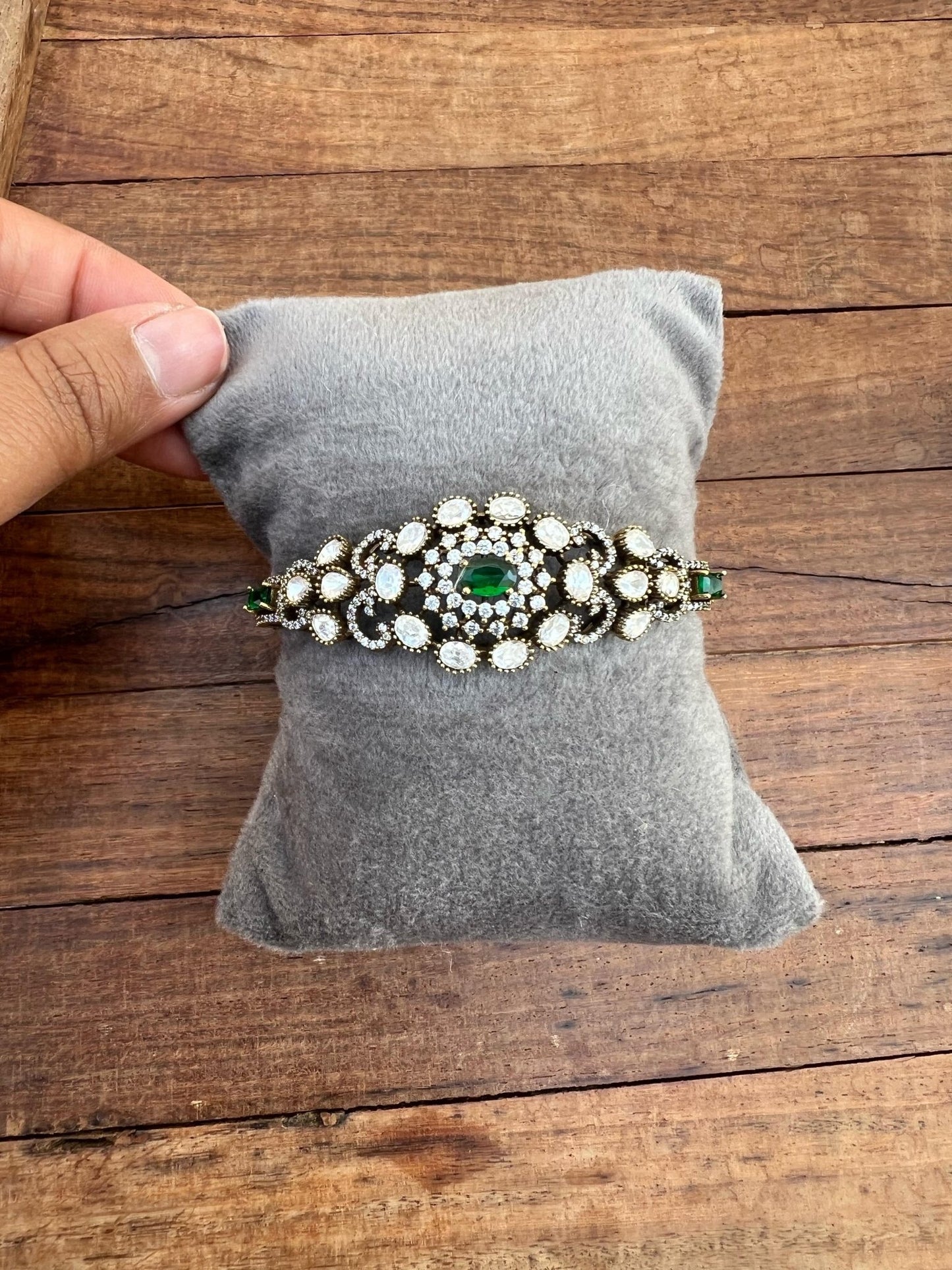 Stylish full of Moissanite stones openable bracelet - Alluring Accessories