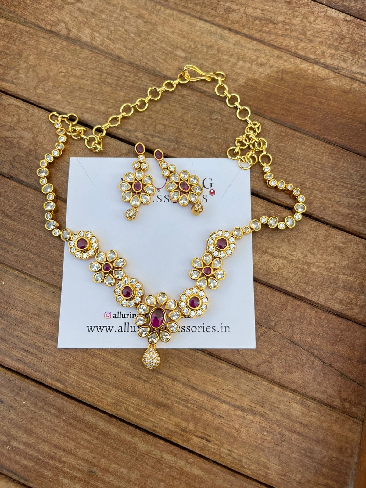 999 affordable uncut diamond necklace - Alluring Accessories