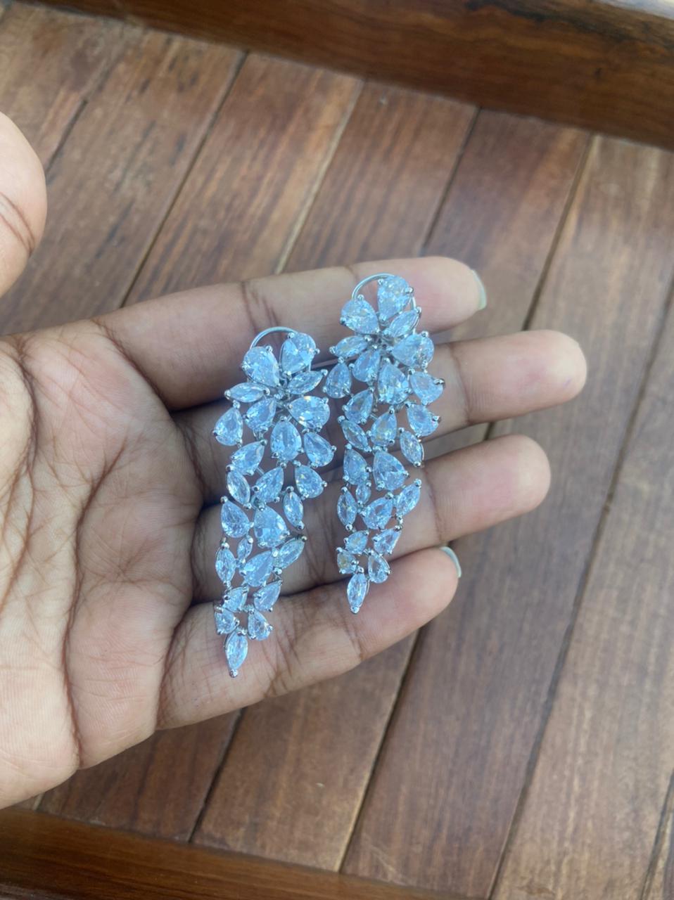 999 zircon earrings - Alluring Accessories
