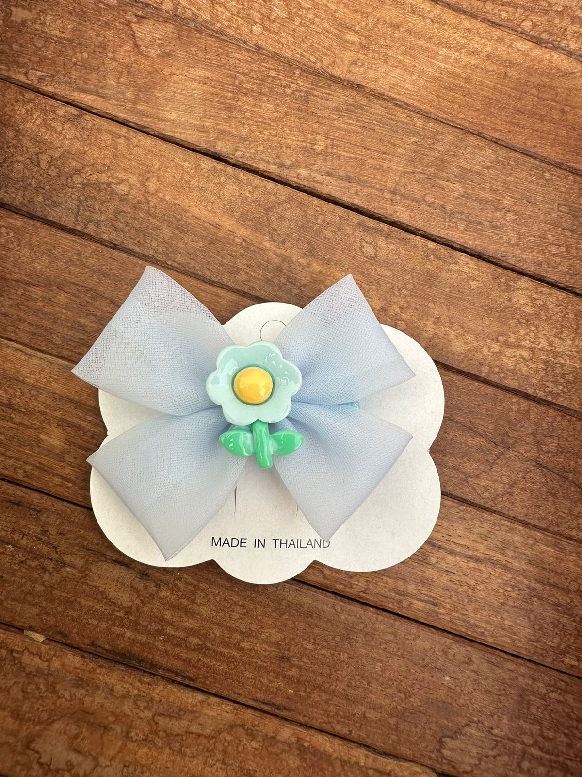 Colourful flower bow alligator clip - Alluring Accessories