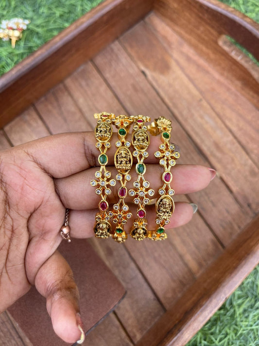 Flower antique lakshmi bangles - Alluring Accessories