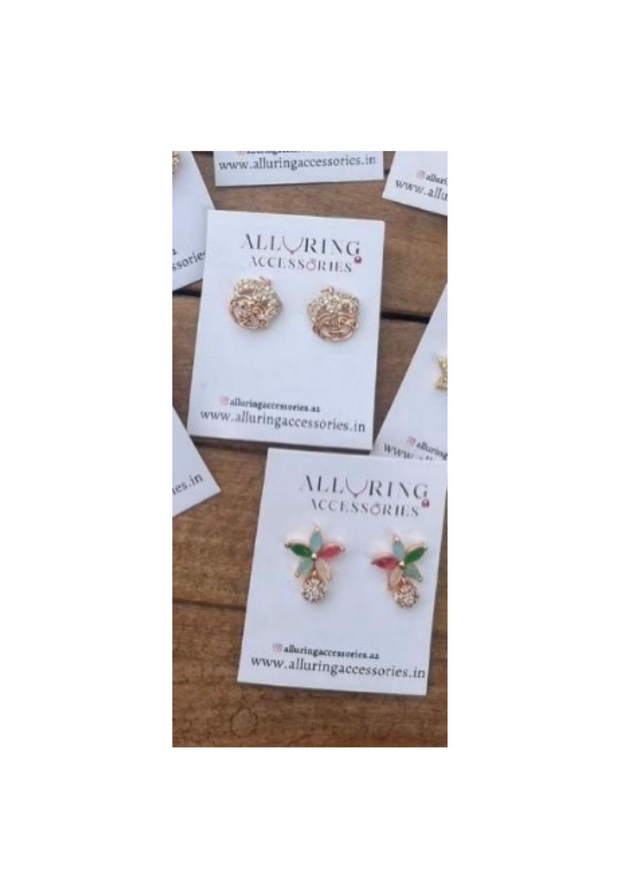 Joker and flower stud - Alluring Accessories