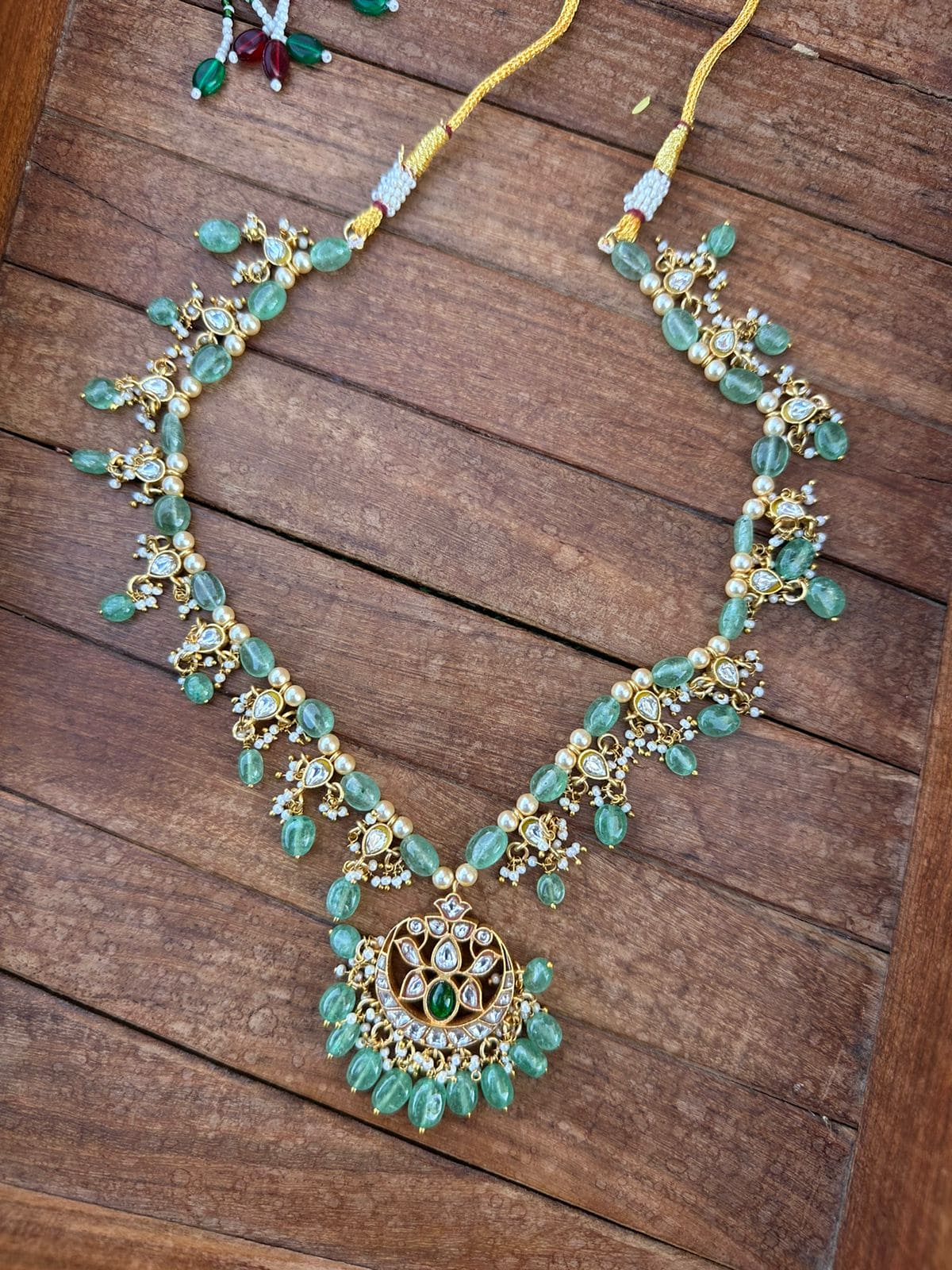 New lotus real kundan jadau necklace - Alluring Accessories