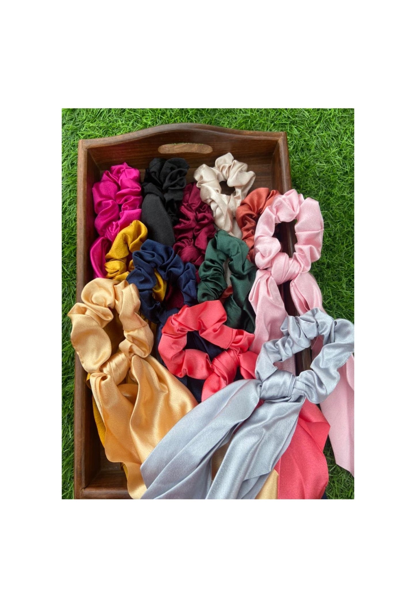 Chouchous foulard en satin uni