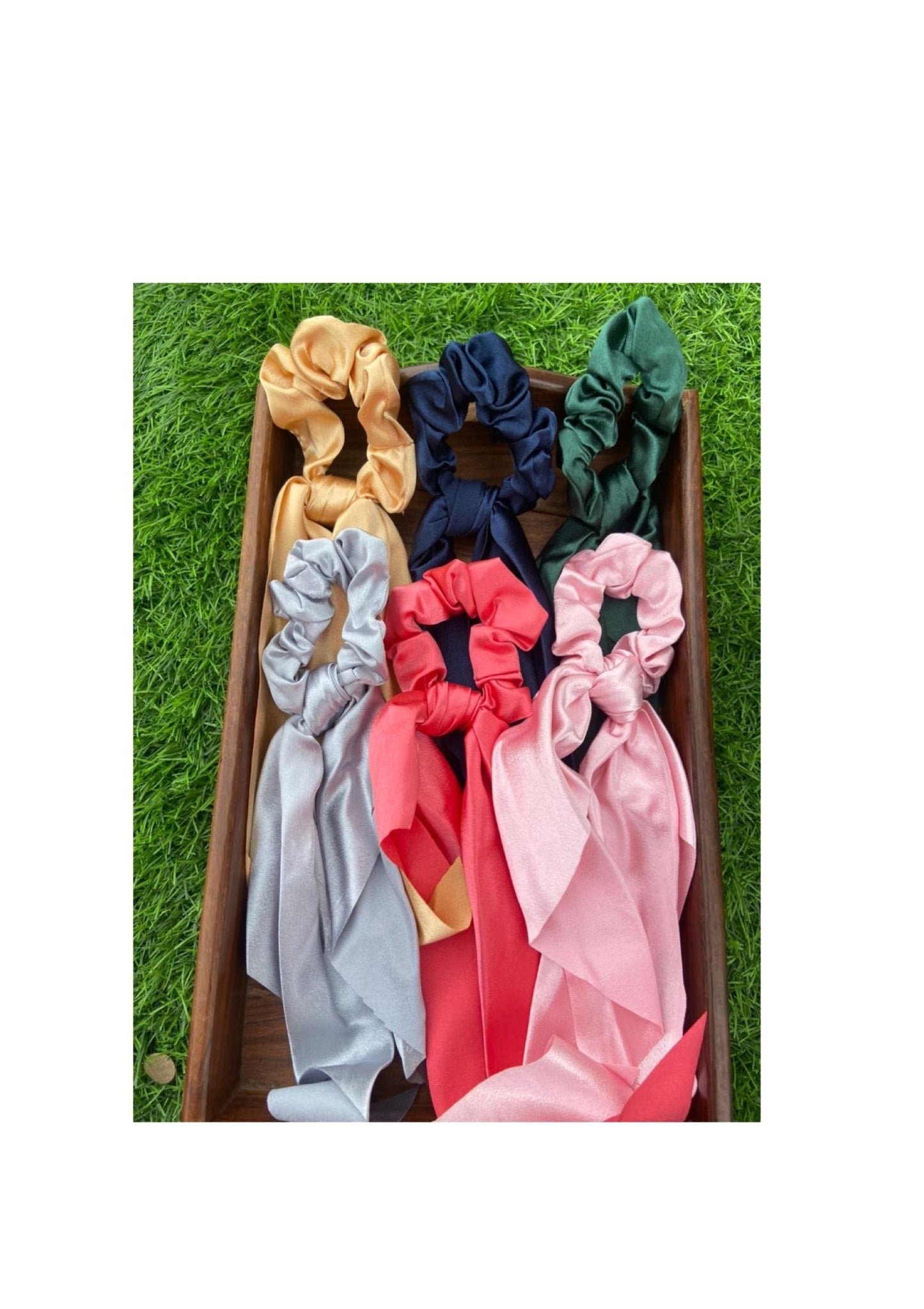 Chouchous foulard en satin uni