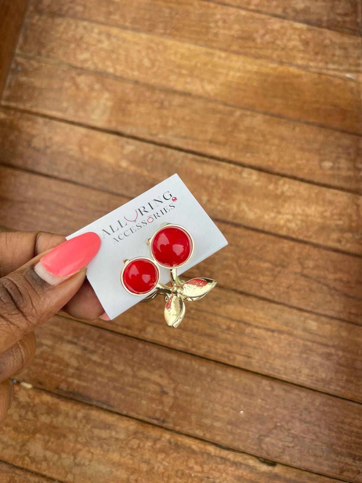 Red cherry clip - Alluring Accessories