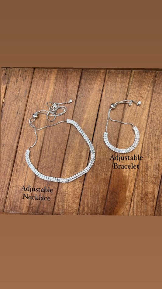 Combo collier et bracelet élégant