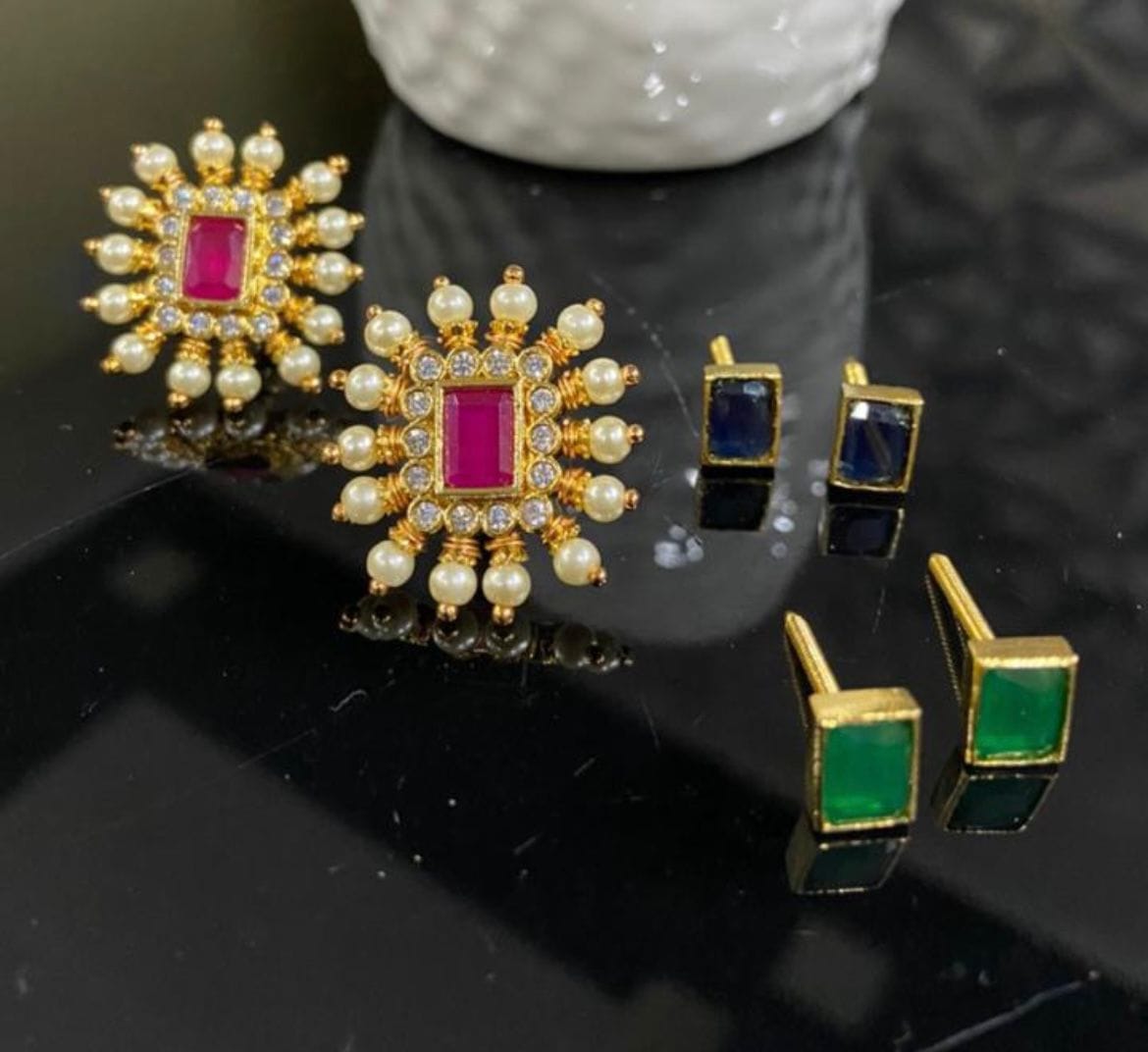 Square changeable studs