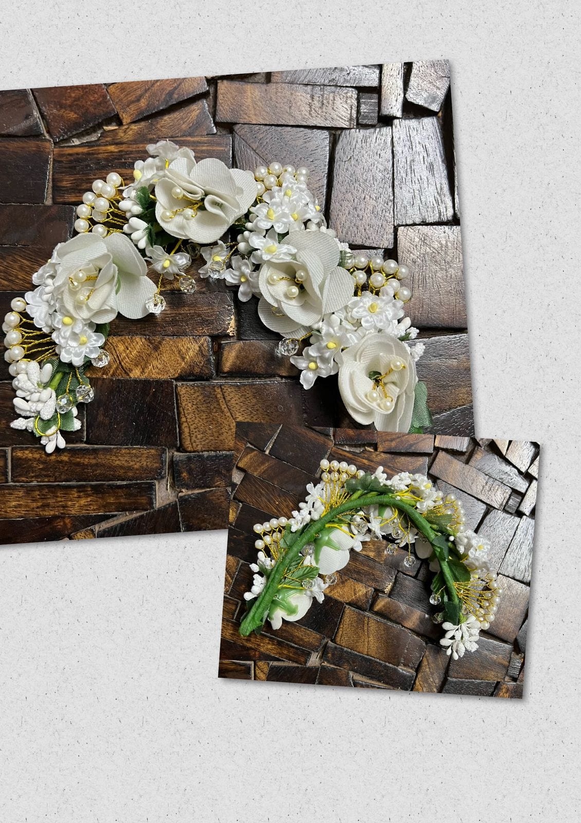 Wedding season pearl hair accessory