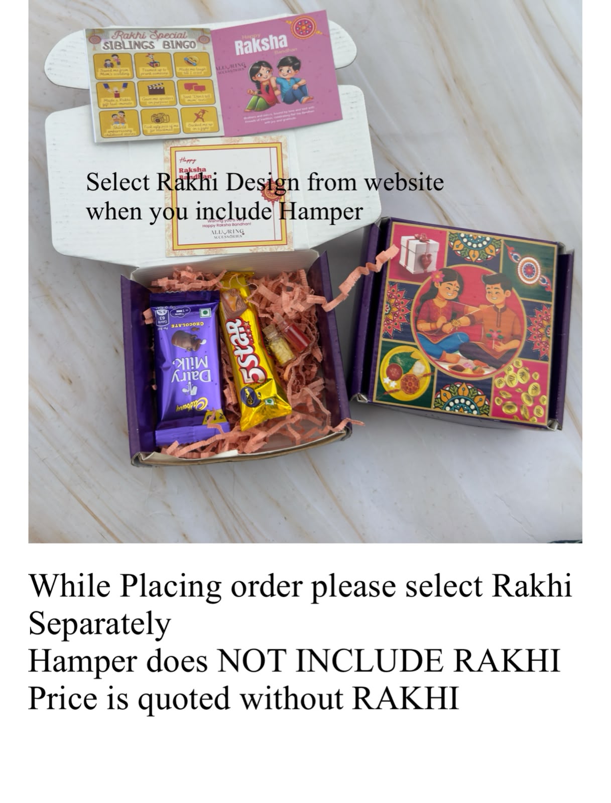 Rakhi Hamper(Rakhi has to be selected Separately)
