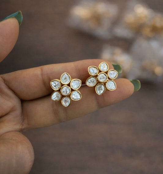 Versatile timeless mossanite studs