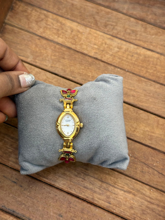 Real kundan kada style watch