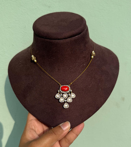 Alekhya mossanite invisible necklace