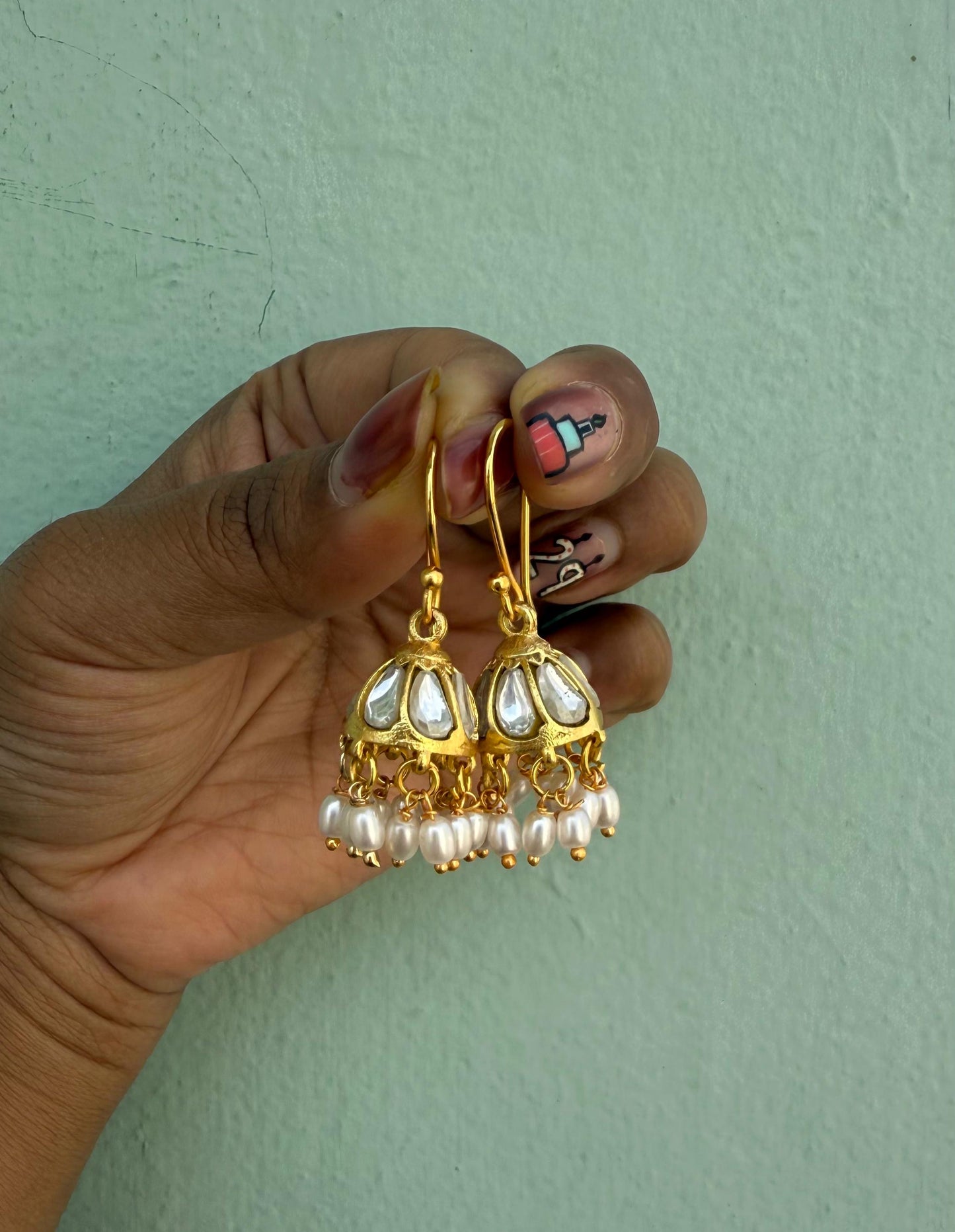 Real kundan jadau kids and adults dailywear hooks