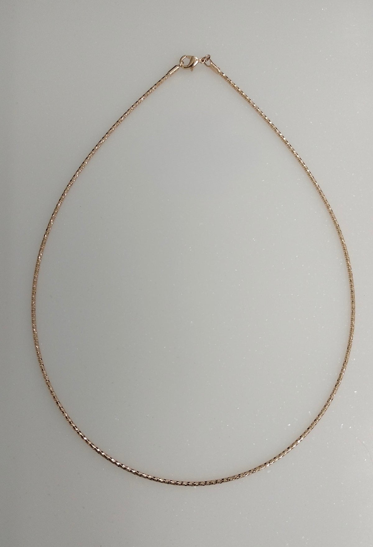 Single line rosegold italian chain