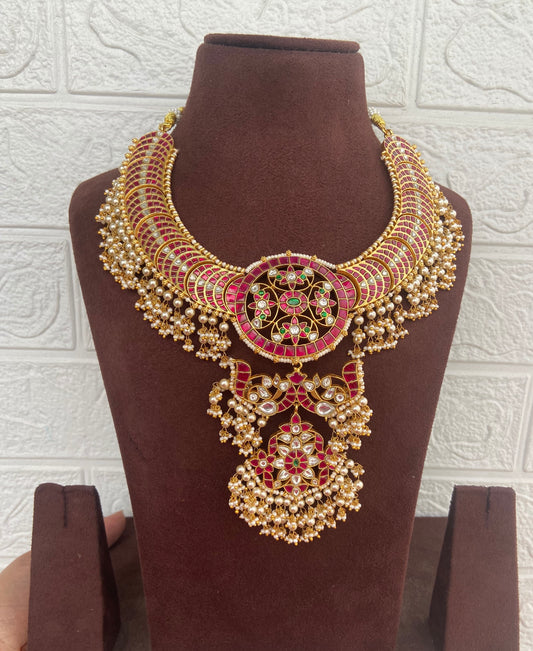 Real kundan tulasi necklace