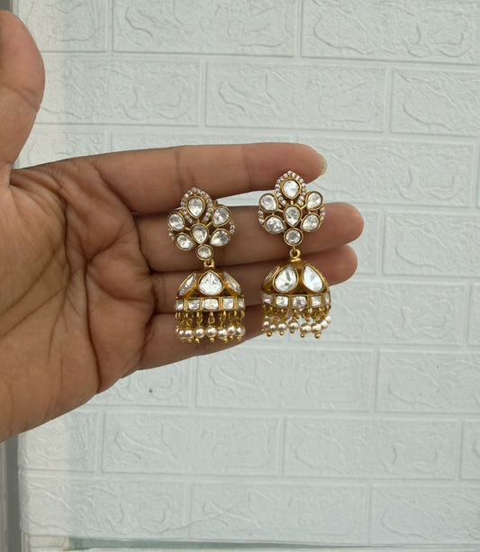 Polki cute small premium jhumkas design5