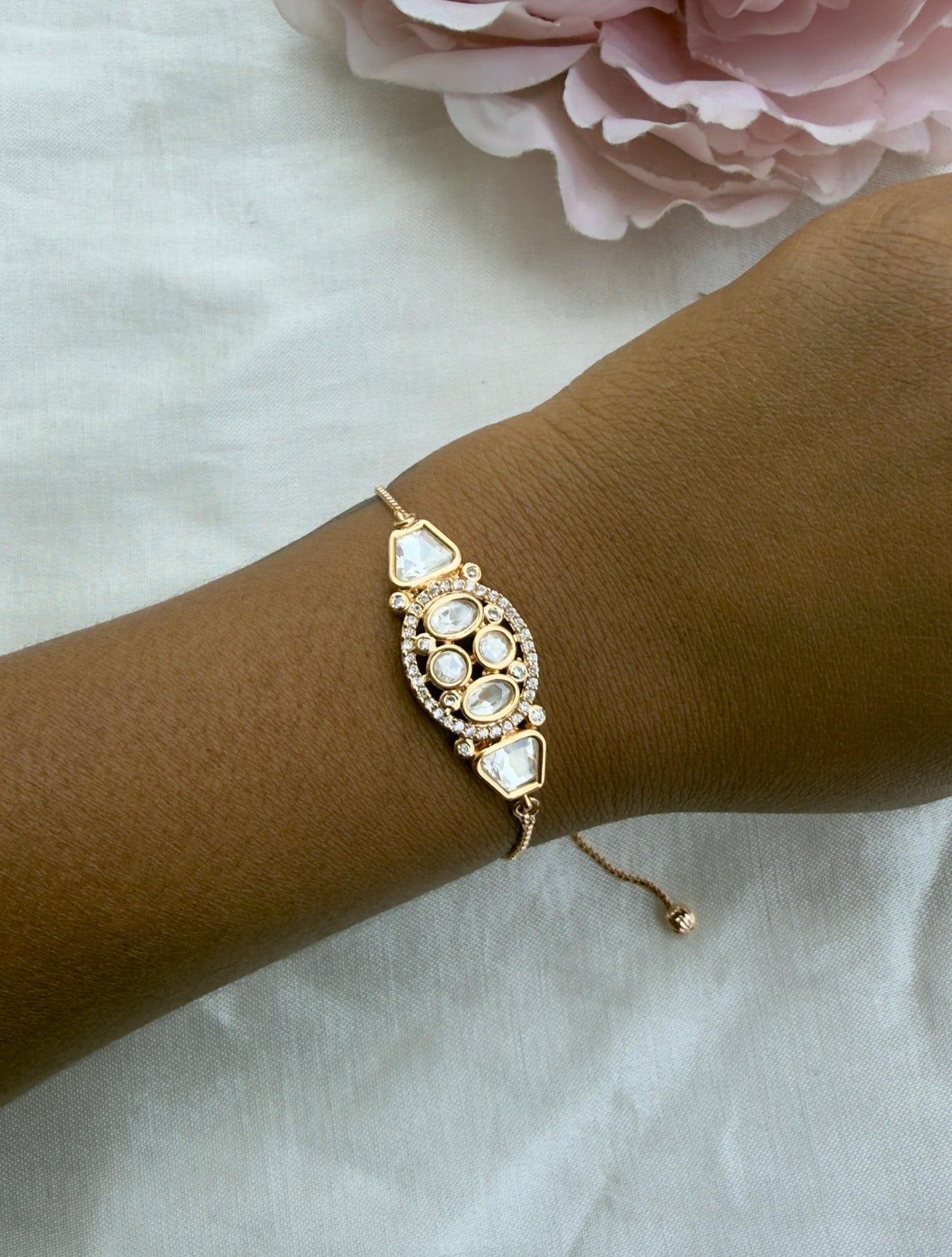 Polki adjustable classy bracelet