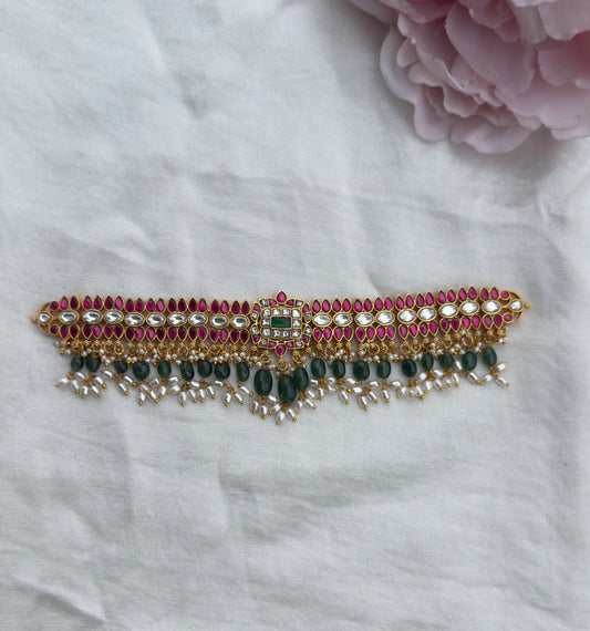 Real kundan stylish designer choker design2