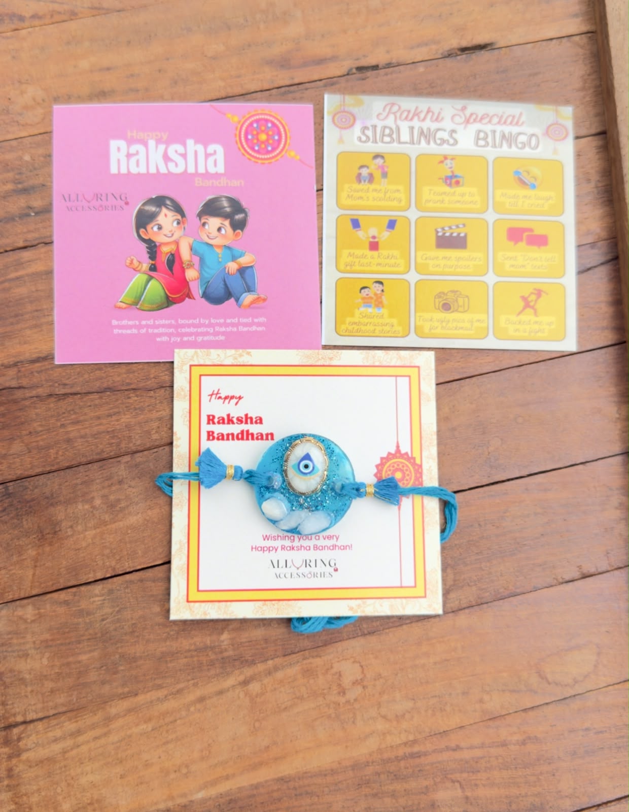 Resin Evil Eye Rakhi