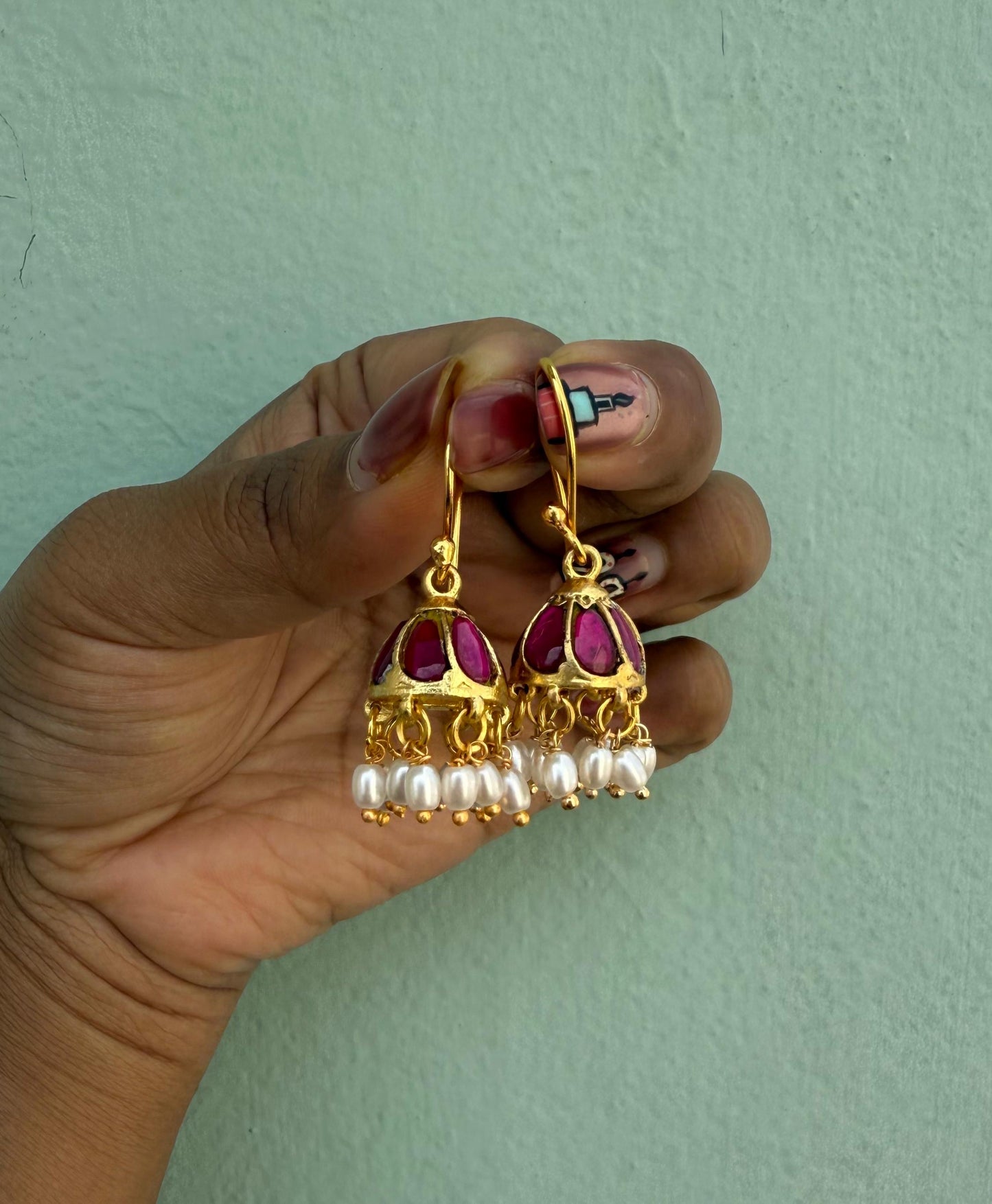 Real kundan jadau kids and adults dailywear hooks