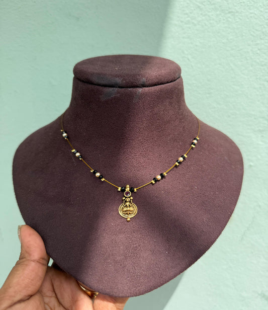 Affordable lakshmi kasu invisible necklace