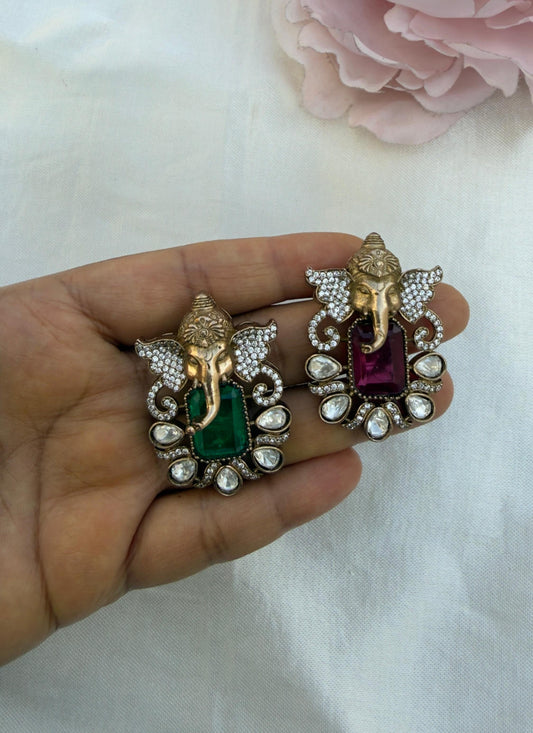 Ganesh doublet victorian stone locket