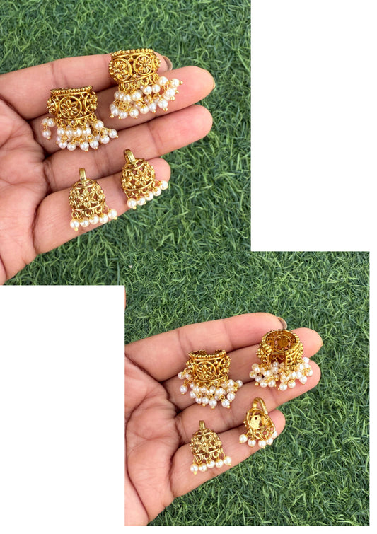 Gold look alike Traditional bugadi combo