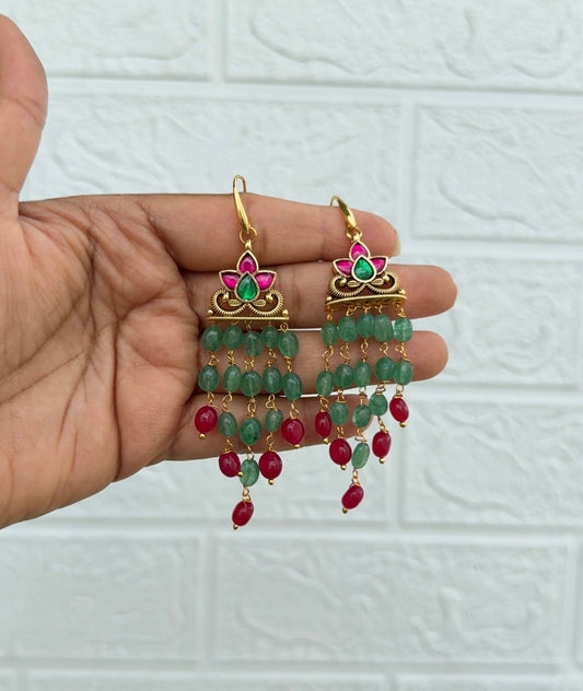 Traditional designer real kundan multi hooks
