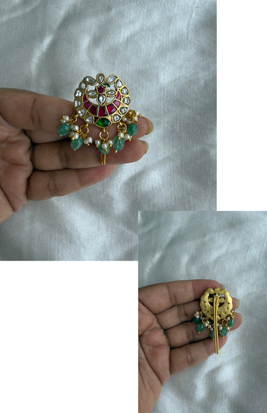 Real kundan hair accessory/hairpin design2