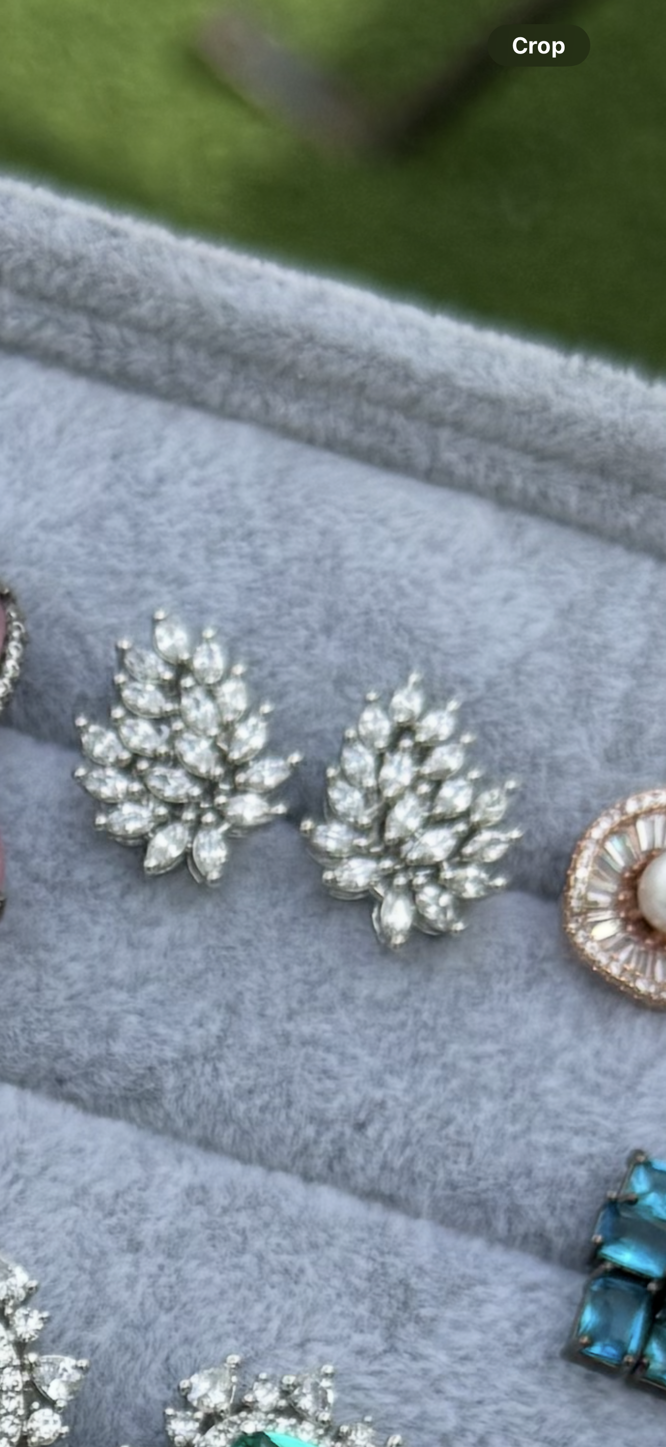Full of white zircon studs