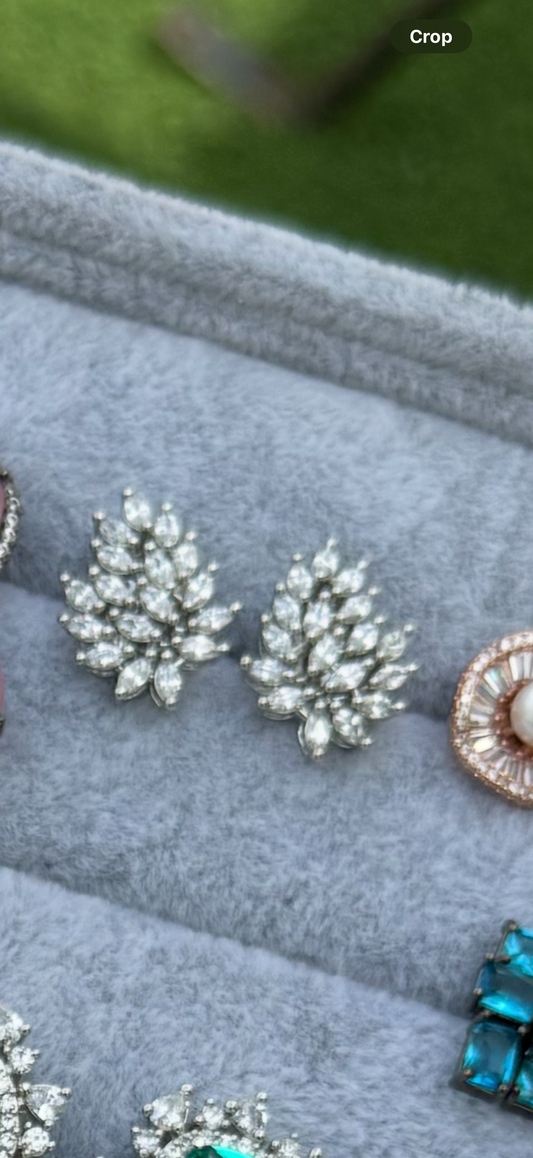 Full of white zircon studs